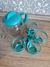 Jenaer Glaswerk Teekanne + 4