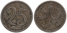 Tschechoslowakei - Czech Republic - 25 Heller Haleru 1933