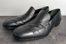 BALLY Schuhe Mokassins 43 Schwarz Komplett aus Leder Klassisch Elegant Luxus