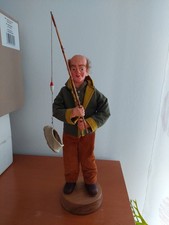 Dekofigur angler mit schuh 33 - dekofigur,