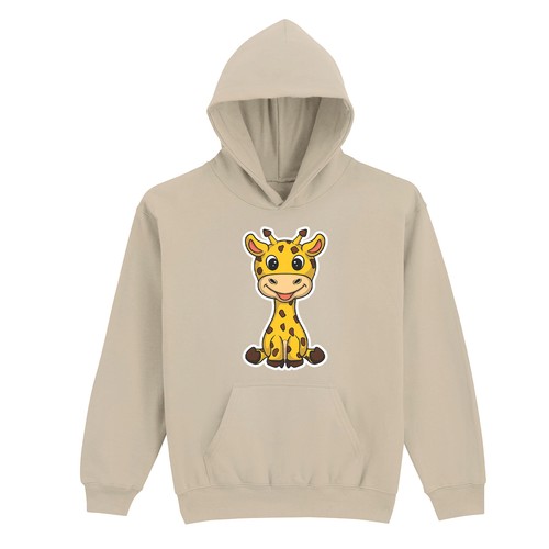 Süße lächelnde giraffe - lächelnde,