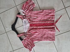 Wunderschöne Trachtenbluse Kariert Rot/Weiß Größe 42 - wie neu Tracht Dirndl