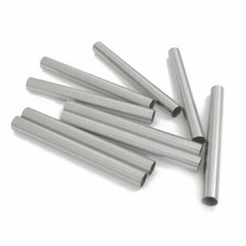 Metallperlen Röhrchen Edelstahl 30x3 mm 15 Perlen Spacer nenad-design AN591