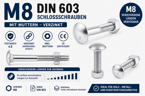 Din 603 schloßschrauben - din,