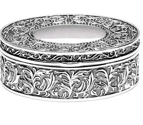 Schmuck dose versilbert - schmuck,