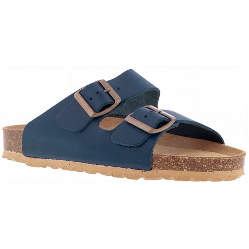 Bioline leder pantoletten weit - leder-pantoletten,