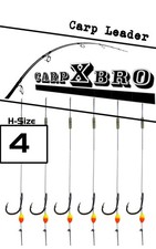 6x Hair Rig Boilie Karpfen Vorfach Haarmontage Karpfenhaken Karpfenrig