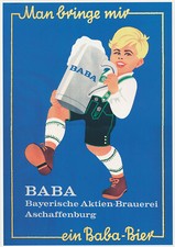Man bringe mir ein Baba Bier Aschaffenburg Bayern 1910 Kunstdruck Werbung 164