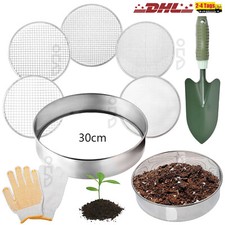 5 in1 Gartensieb aus Edelstahl