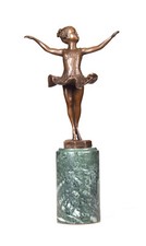 Bronzefigur Mädchen Tänzerin
