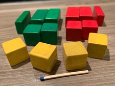 14 alte Bauklötzchen mind