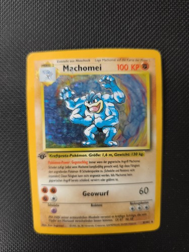 Seltene pokemonkarte machomei - seltene, pokemonkarte: