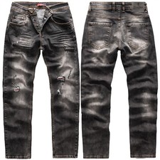 Herren Jeans Hose Rock Creek Designer Stretch Jeanshose Regular Slim Basic M19