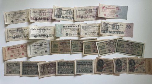 Reichsbanknoten 1923 konvolut - reichsbanknoten,