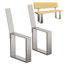 2x Bankgestell mit Lehne