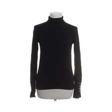 Zara, Rollkragenpullover, Größe: S, Schwarz, Viskose/Nylon/Elasthan -Owa
