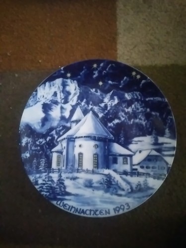 Weihnachtsteller 1993 kirche - weihnachtsteller, "kirche