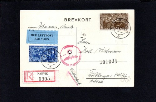Postkarte per luftpost - per,