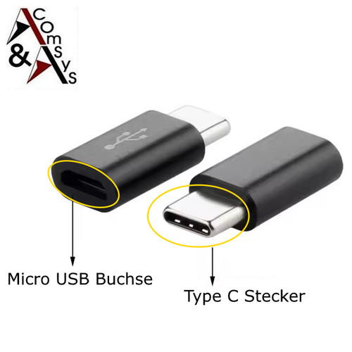 Adapter micro usb - buchse, auf