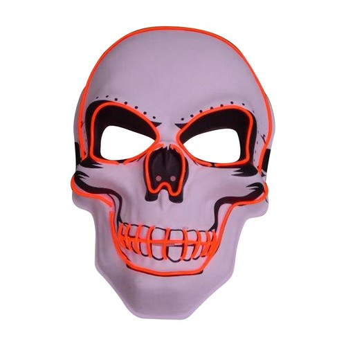 Leuchtende halloween led maske - leuchtende,