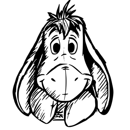 Eeyore winnie puuh aufkleber - puuh,