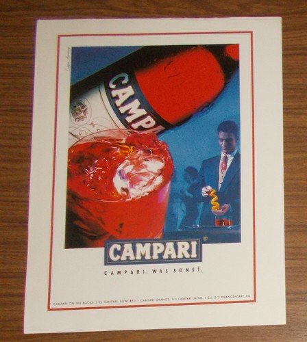 Seltene werbung campari was - campari,