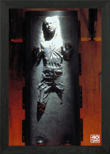 Han solo carbonit - solo, gerahmtes