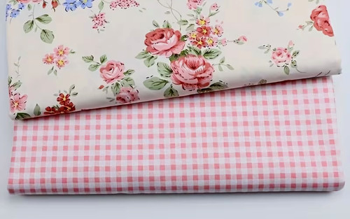 Karo stoffrest 50x50 patchwork - karo,