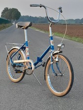 Sixties Oldschool Klapprad Fahrrad 20 Zoll 60er Jahre 60s Blau