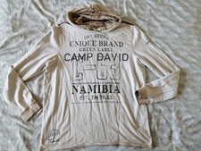 Camp David Herren Sweatshirt, Hoodie, Gr. XL, Beige, Baumwolle