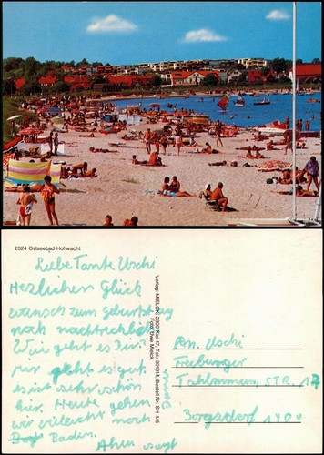 Ansichtskarte hohwacht strand - hohwacht,