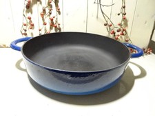 Pfanne,Schmorpfanne,Emaille,Gusseisen,France,Frankreich,blau