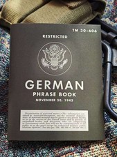 (WWII) „German Phrase Book“ — Hochwertige Replik, originalgetreu nachgedruckt