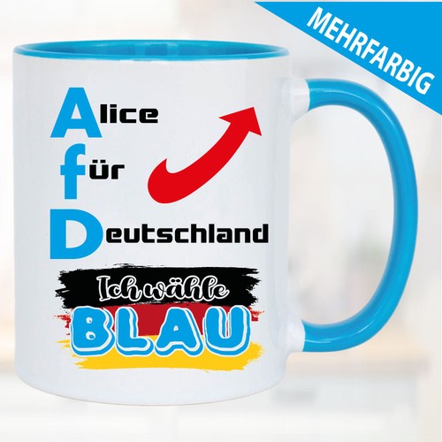 Tasse afd sprüche - tasse,