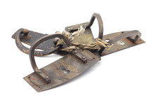 4x antike Möbelgriffe Jugendstil Messing & Kupfer Beschläge Vintage Schublade