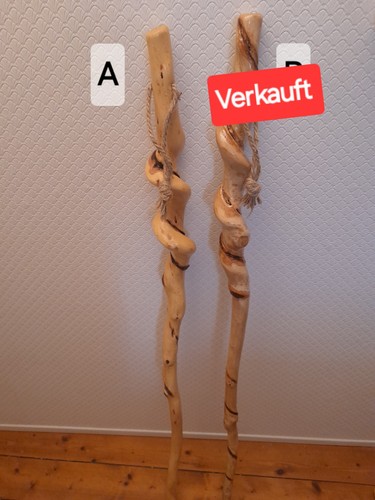 Wanderstock gedreht unikat - gedreht,