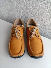 Wolky Damen Schnürschuhe Nubukleder Gelb Größe 38 UK 5 Top Zustand