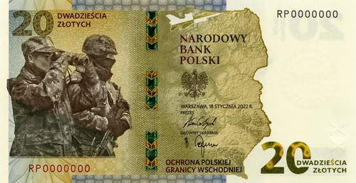 Polen banknote zł - , 2022