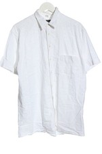 COTTON REPUBLIC Kurzarmhemd Damen Hemd Gr. DE 42 weiß Casual-Look