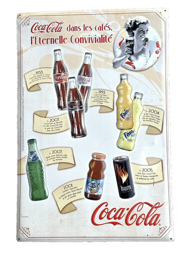 Coca cola tafel - coca-cola, werbetafel