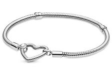 PANDORA Schmuck Damen-Armband Silber mit Herz-Verschluss 599539C00
