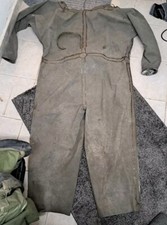 Schutzanzug Gummianzug Regenanzug Waschanzug Oliv... GR. XL Rubbersuit Hazmat