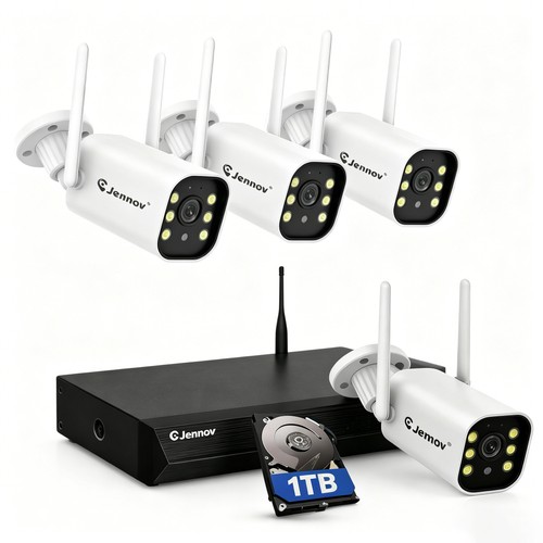 Jennov kanal nvr 5mp wlan - 5mp,