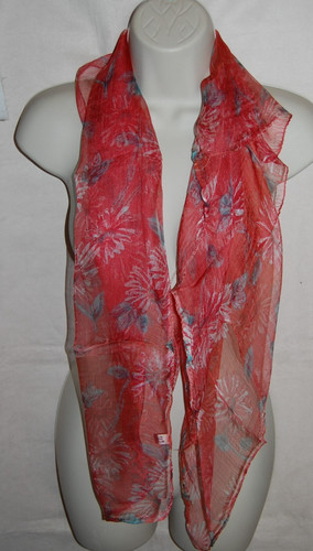 Chiffon tuch mit blumenmuster - mit,