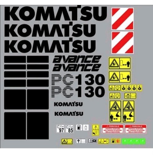 Komatsu 130 aufkleber - komatsu,