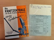 S&S Traktor Mähwerk Deutz 11ps Bauernschlepper prospekt Traktor Mähwerke MK10