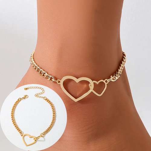 Damen fußkette gold - fußkette,