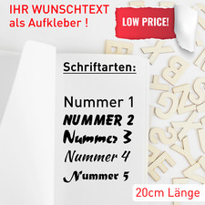 Wunschtext 24cm Aufkleber Name