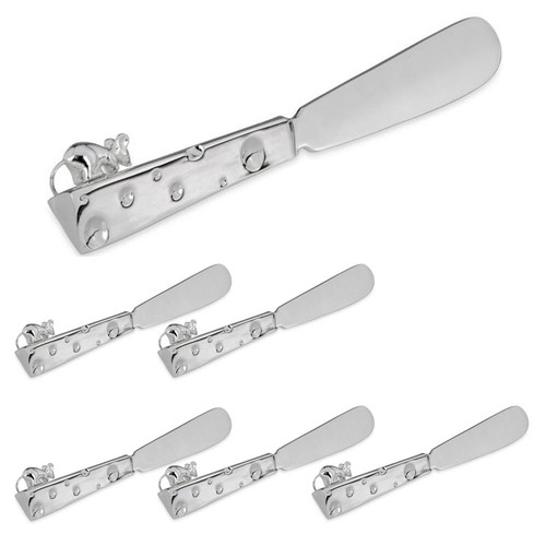 Buttermesser silber 6er - silber,