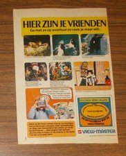 Seltene Werbung View-Master ASTERIX Superman Flipper Zorro Tarzan 1972